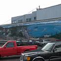 A very cool mural on the side of a building