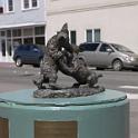 And some normal "art" adorning the sidewalk of downtown Port Angeles.