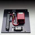Here's a sub panel to be mounted in the engine bay.    At the top is a big sealed automotive relay.  It turns out that corrosion of either the key switch contacts or the starter button contacts is a common enough reason for hard starting.  By using a sealed relay, no real current is required at the panel, which solves this potential issue.  Another common problem seems to be that the fuse WELL HIDDEN in the harness get corroded and again, no starting.  A serious Blue Sea systems fuse in the red block will fix that.