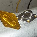 Dissimilar metal corrosion is something I take great pains to avoid.   For the padeyes, I have some wonderful adhesive backed kapton.     (Kapton is to plastic film as kevlar is to straw, insanely strong and completely impervious to all chemical attacks from anything.)