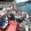 Very little effort was made to clean up upon arrival.  People just wanted to get off the boat.  Strangely, I didn't staying and cleaning up for several hours, not wanting to set foot on land.  Somehow, I knew that once ashore, the adventure would be over.
