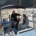 Ian and Hank chatting just outside Horseshoe Bay.