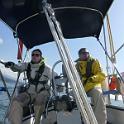 Jason and Ian approaching Ambleside Park in West Van.