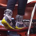 Travis' funky shoes.