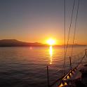 The amazing sunset mostly made up for the expensive moorage.
